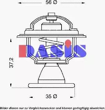 AKS Dasis 750443N - Termostato, Refrigerante autozon.pro