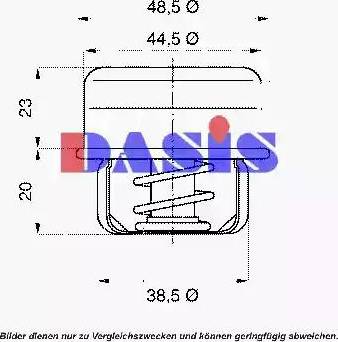 AKS Dasis 750417N - Termostato, Refrigerante autozon.pro