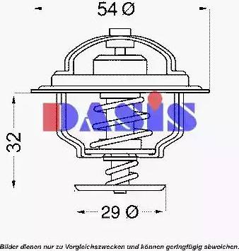 AKS Dasis 750432N - Termostato, Refrigerante autozon.pro