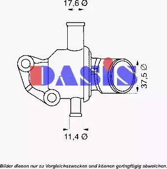 AKS Dasis 750892N - Termostato, Refrigerante autozon.pro