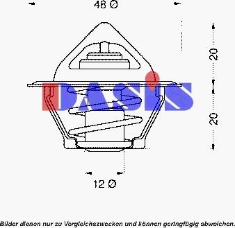 AKS Dasis 750383N - Termostato, Refrigerante autozon.pro