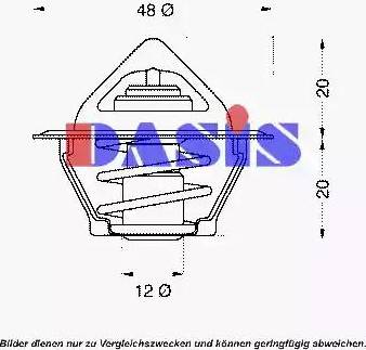 AKS Dasis 750252N - Termostato, Refrigerante autozon.pro