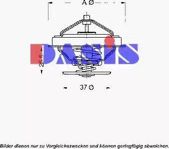 AKS Dasis 750715N - Termostato, Refrigerante autozon.pro