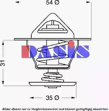 AKS Dasis 751945N - Termostato, Refrigerante autozon.pro