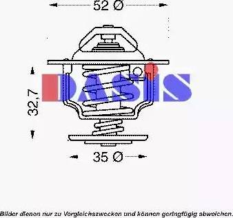 AKS Dasis 751946N - Termostato, Refrigerante autozon.pro