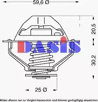 AKS Dasis 751916N - Termostato, Refrigerante autozon.pro