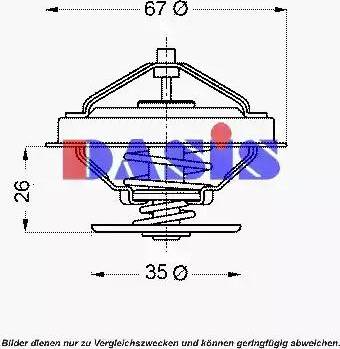 AKS Dasis 751931N - Termostato, Refrigerante autozon.pro