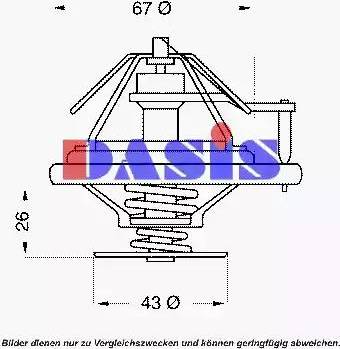 AKS Dasis 751926N - Termostato, Refrigerante autozon.pro