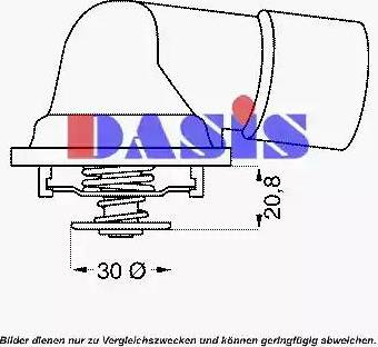 AKS Dasis 751637N - Termostato, Refrigerante autozon.pro