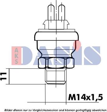 AKS Dasis 751069N - Sensore, Temperatura refrigerante autozon.pro