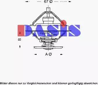 AKS Dasis 751895N - Termostato, Refrigerante autozon.pro