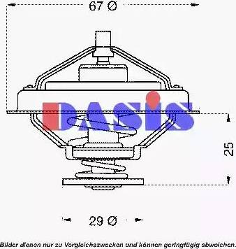 AKS Dasis 751898N - Termostato, Refrigerante autozon.pro