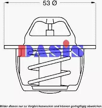 AKS Dasis 751850N - Termostato, Refrigerante autozon.pro