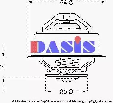 AKS Dasis 751868N - Termostato, Refrigerante autozon.pro