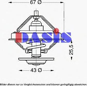 AKS Dasis 751873N - Termostato, Refrigerante autozon.pro