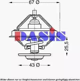 AKS Dasis 751872N - Termostato, Refrigerante autozon.pro