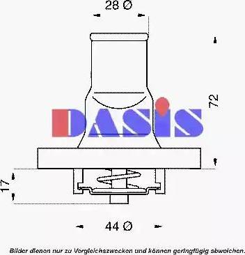 AKS Dasis 751798N - Termostato, Refrigerante autozon.pro