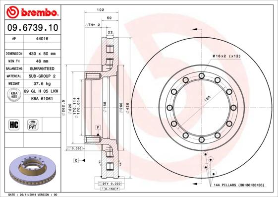 FA1 WVA 29011 - Discofreno autozon.pro