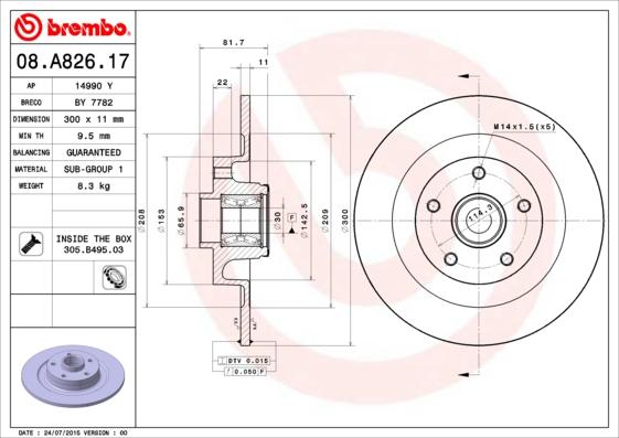 AP 14990 Y - Discofreno autozon.pro