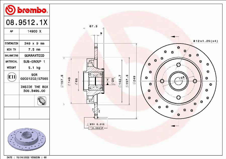 AP 14900 X - Discofreno autozon.pro