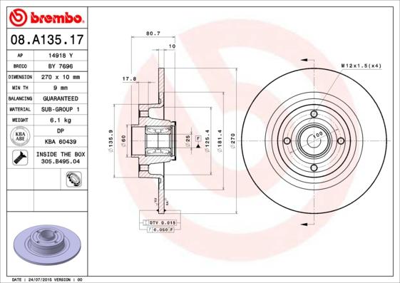 AP 14918 Y - Discofreno autozon.pro