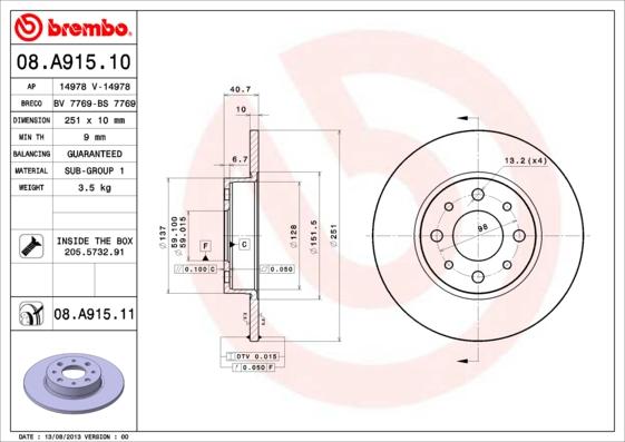 AP 14978 V - Discofreno autozon.pro