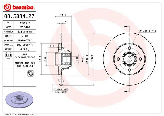 AP 14568 Y - Discofreno autozon.pro