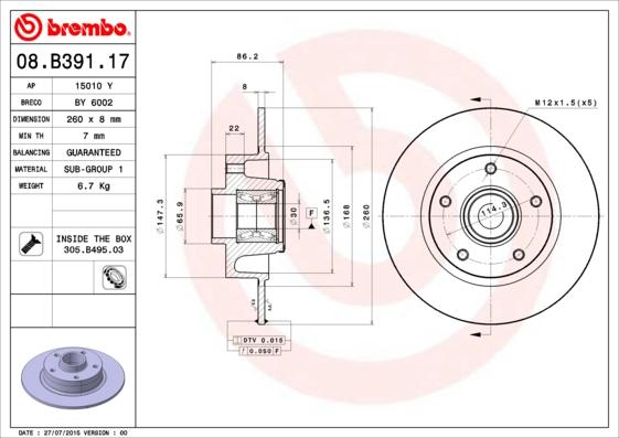 AP 15010 Y - Discofreno autozon.pro