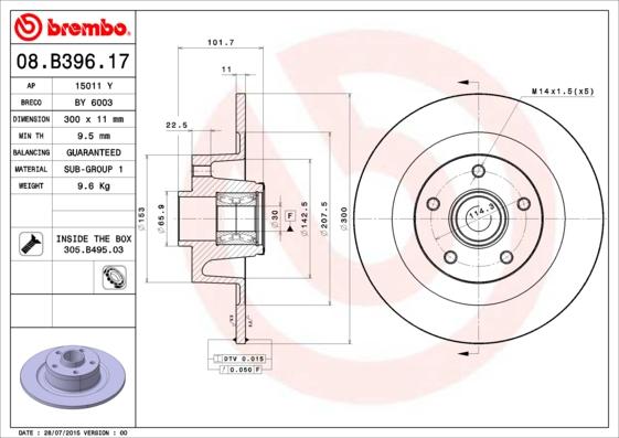 AP 15011 Y - Discofreno autozon.pro