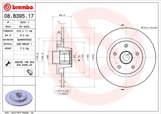 AP 15031 Y - Discofreno autozon.pro