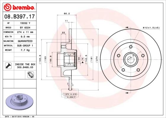 AP 15032 Y - Discofreno autozon.pro