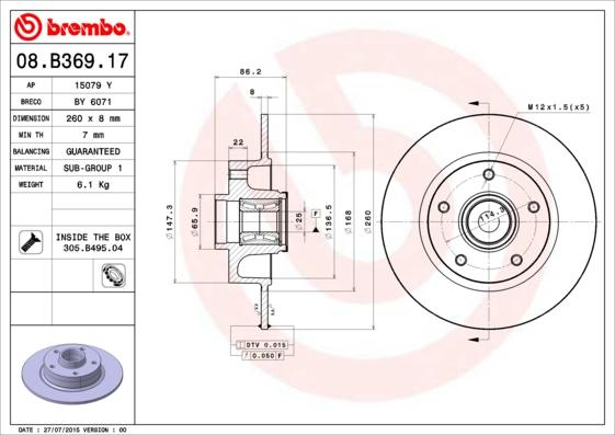 AP 15079 Y - Discofreno autozon.pro