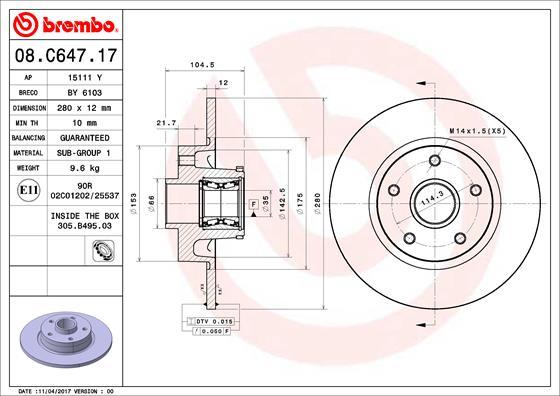 AP 15111 Y - Discofreno autozon.pro