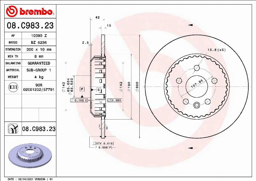 AP 10090 Z - Discofreno autozon.pro