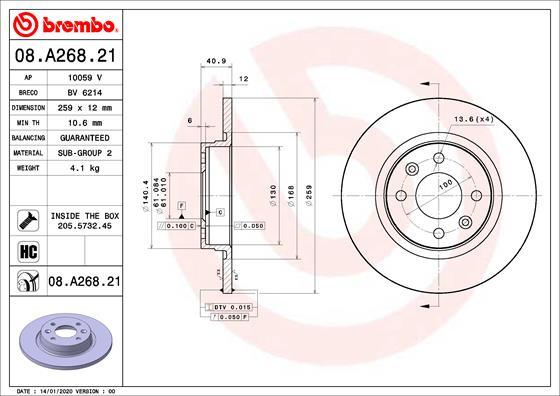 AP 10059 V - Discofreno autozon.pro