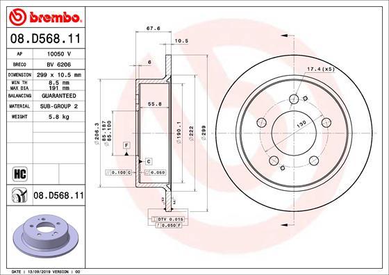 AP 10050 V - Discofreno autozon.pro