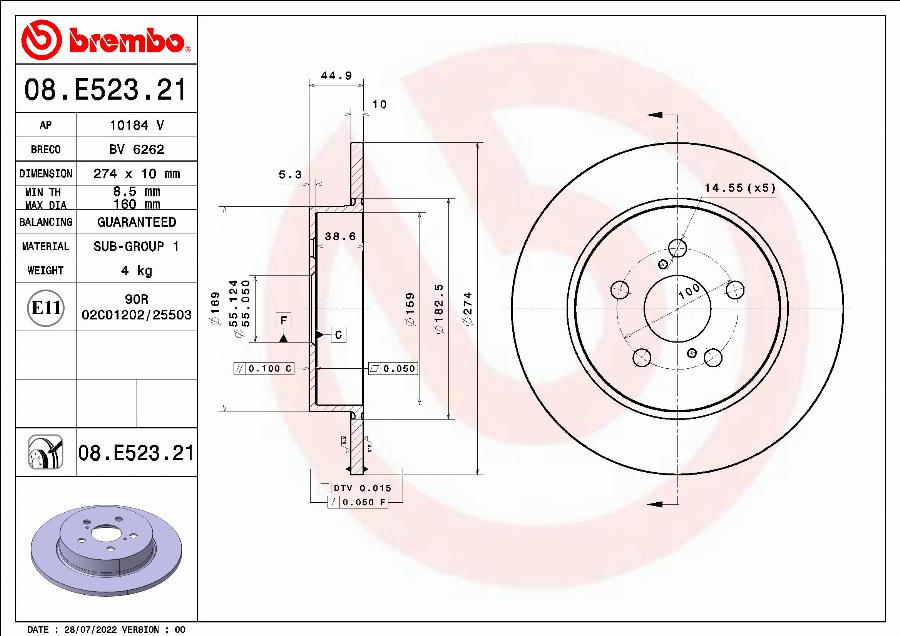 AP 10184 V - Discofreno autozon.pro