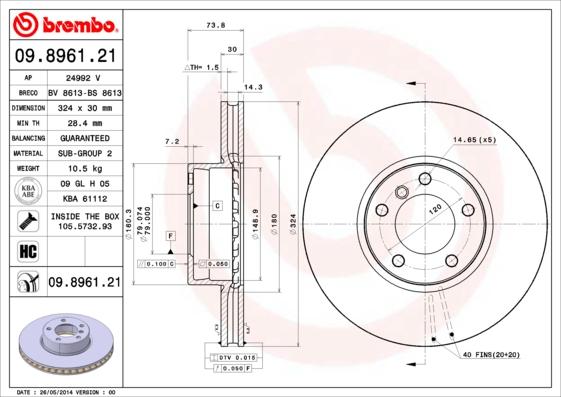 AP 24992 V - Discofreno autozon.pro