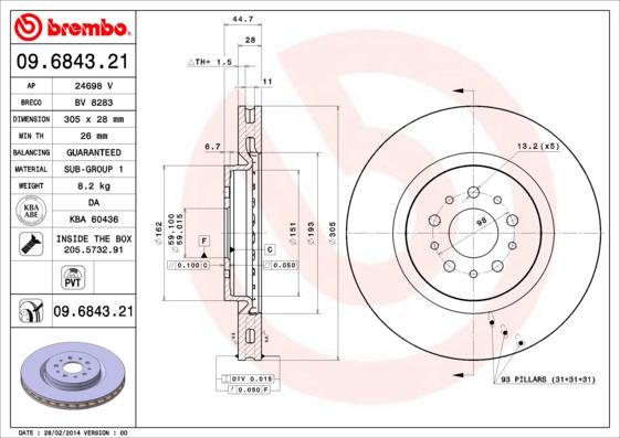 AP 24698 V - Discofreno autozon.pro