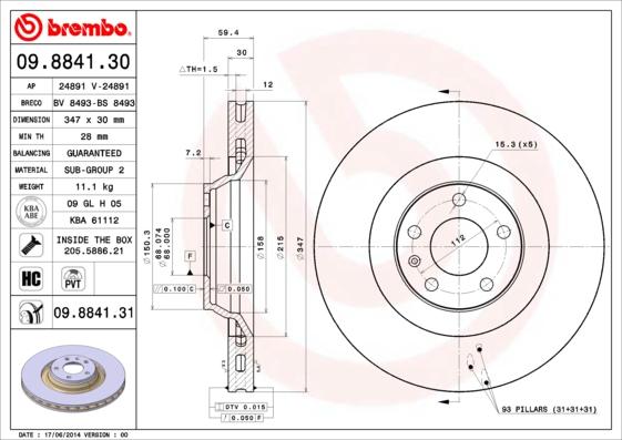 AP 24891 V - Discofreno autozon.pro