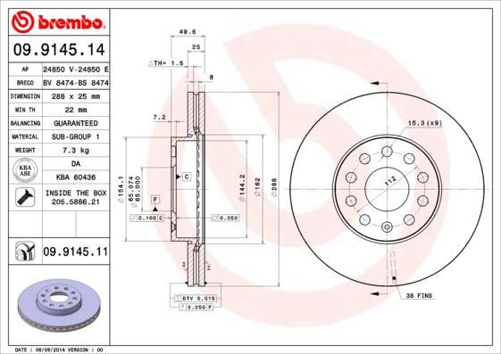 AP 24850 E - Discofreno autozon.pro