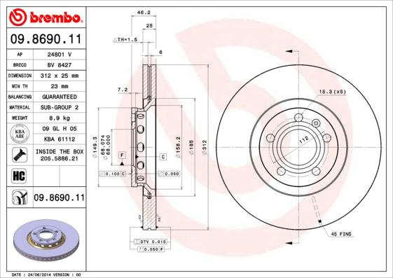 AP 24801 V - Discofreno autozon.pro