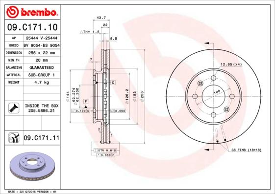 AP 25444 V - Discofreno autozon.pro