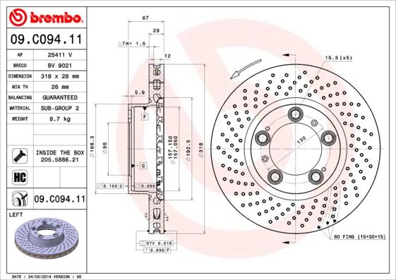 AP 25411 V - Discofreno autozon.pro