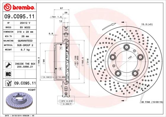 AP 25412 V - Discofreno autozon.pro