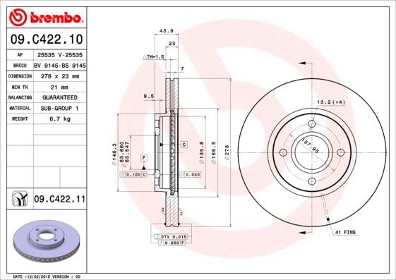 AP 25535 V - Discofreno autozon.pro