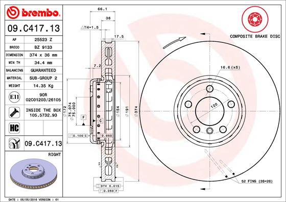 AP 25523 Z - Discofreno autozon.pro