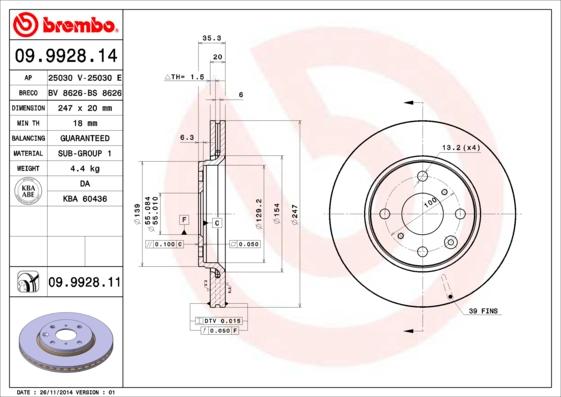 AP 25030 V - Discofreno autozon.pro