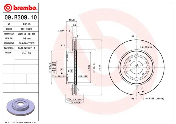 AP 25310 - Discofreno autozon.pro