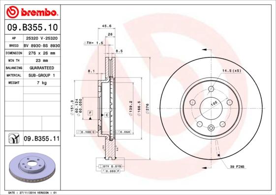 AP 25320 V - Discofreno autozon.pro